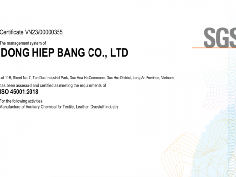 Chứng nhận ISO 45001 - 2018